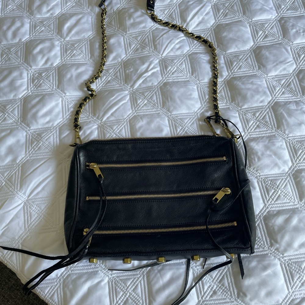 Rebecca Minkoff Leather Triple Zip Crossbody Bag